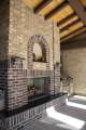 brick outdoor living area